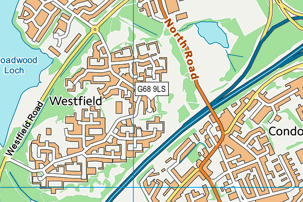 G68 9LS map - OS VectorMap District (Ordnance Survey)