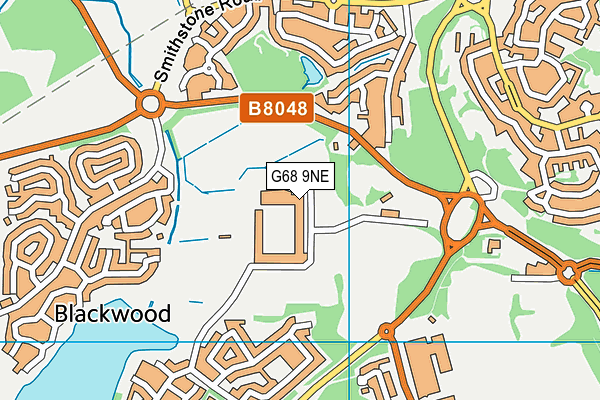 G68 9NE map - OS VectorMap District (Ordnance Survey)