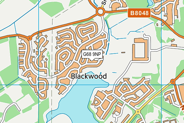 G68 9NP map - OS VectorMap District (Ordnance Survey)