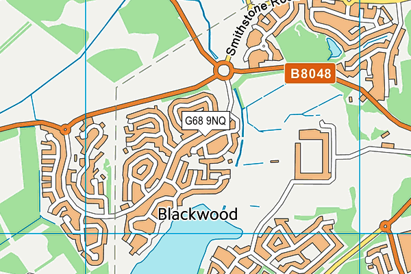 G68 9NQ map - OS VectorMap District (Ordnance Survey)