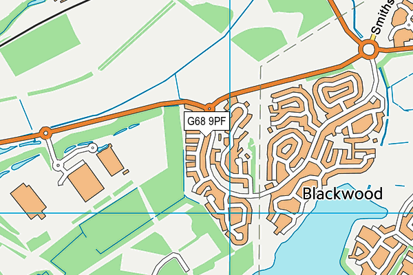 G68 9PF map - OS VectorMap District (Ordnance Survey)