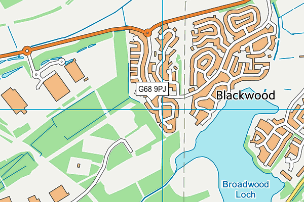 G68 9PJ map - OS VectorMap District (Ordnance Survey)