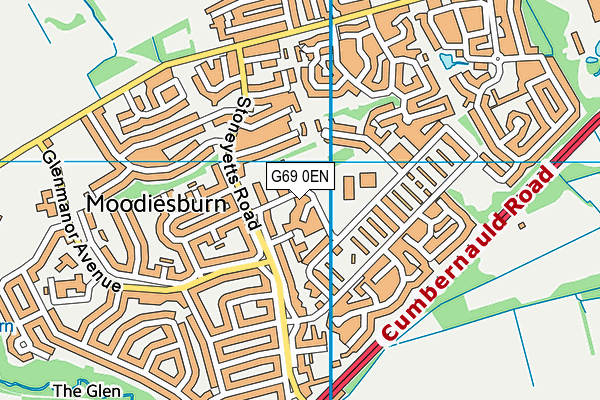 G69 0EN map - OS VectorMap District (Ordnance Survey)