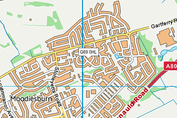 G69 0HL map - OS VectorMap District (Ordnance Survey)