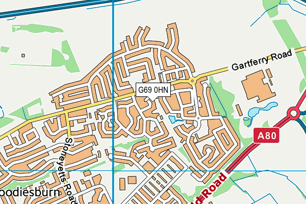 G69 0HN map - OS VectorMap District (Ordnance Survey)