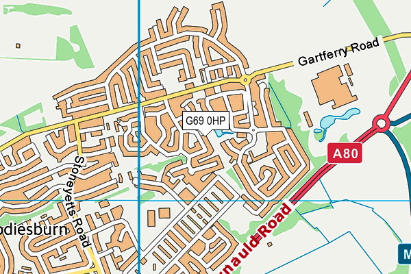 G69 0HP map - OS VectorMap District (Ordnance Survey)