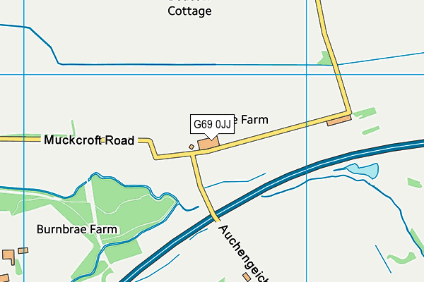 G69 0JJ map - OS VectorMap District (Ordnance Survey)