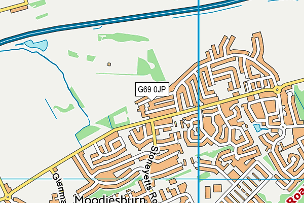 G69 0JP map - OS VectorMap District (Ordnance Survey)