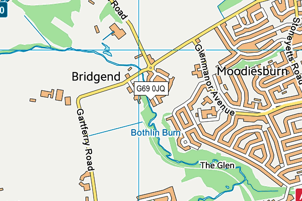 G69 0JQ map - OS VectorMap District (Ordnance Survey)