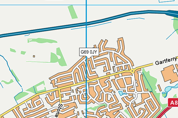 G69 0JY map - OS VectorMap District (Ordnance Survey)