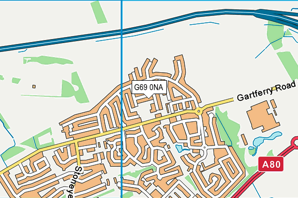 G69 0NA map - OS VectorMap District (Ordnance Survey)