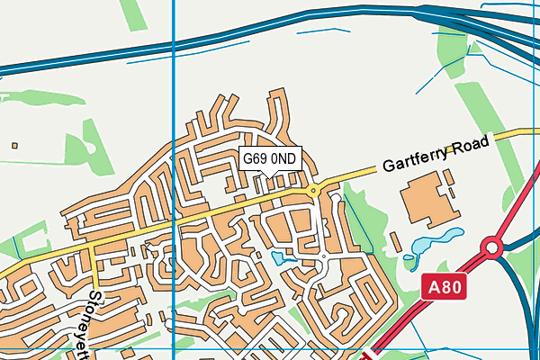 G69 0ND map - OS VectorMap District (Ordnance Survey)