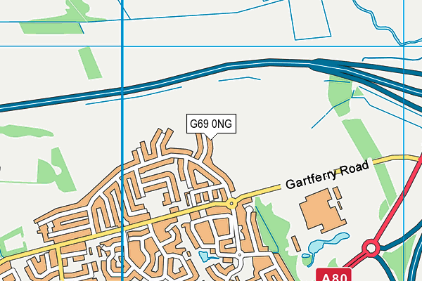 G69 0NG map - OS VectorMap District (Ordnance Survey)