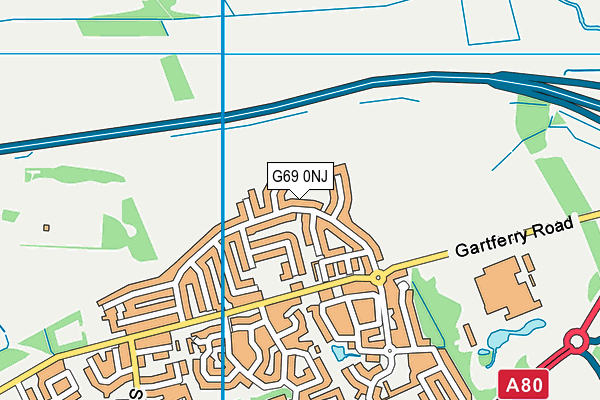 G69 0NJ map - OS VectorMap District (Ordnance Survey)