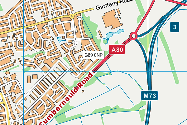 G69 0NP map - OS VectorMap District (Ordnance Survey)