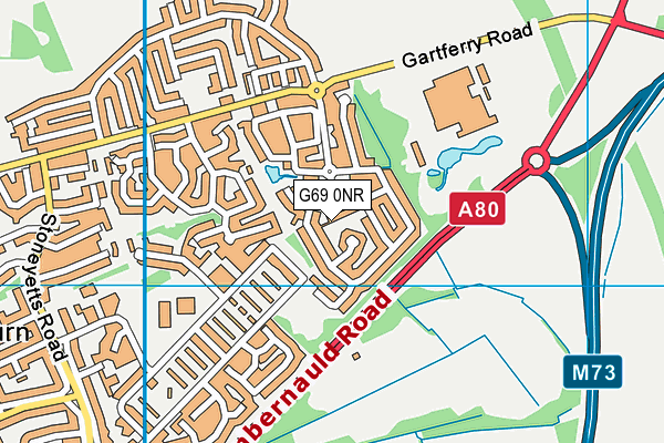 G69 0NR map - OS VectorMap District (Ordnance Survey)