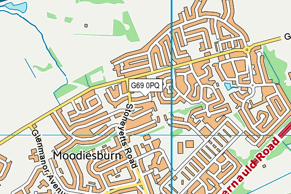 G69 0PQ map - OS VectorMap District (Ordnance Survey)