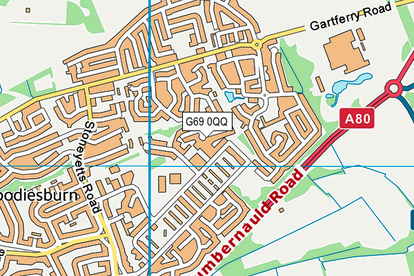 G69 0QQ map - OS VectorMap District (Ordnance Survey)