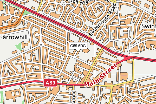 G69 6DG map - OS VectorMap District (Ordnance Survey)