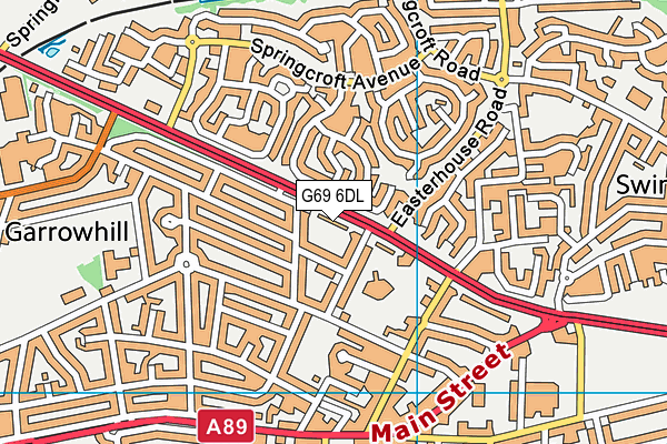 G69 6DL map - OS VectorMap District (Ordnance Survey)