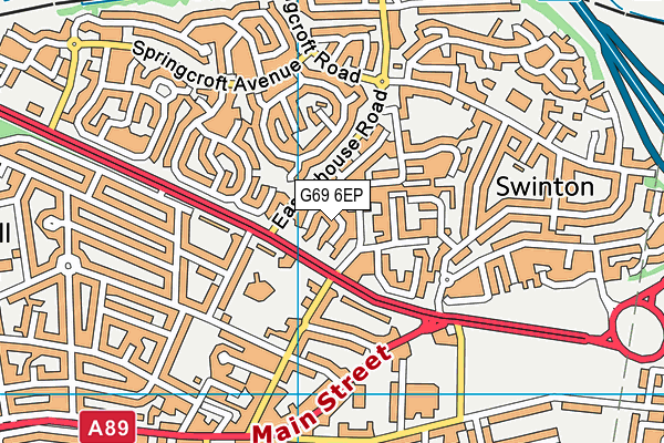 G69 6EP map - OS VectorMap District (Ordnance Survey)