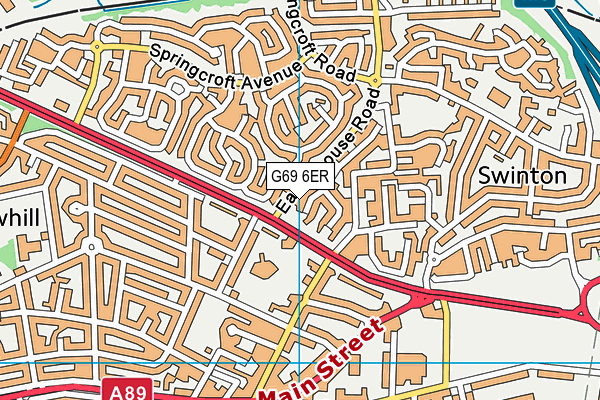 G69 6ER map - OS VectorMap District (Ordnance Survey)