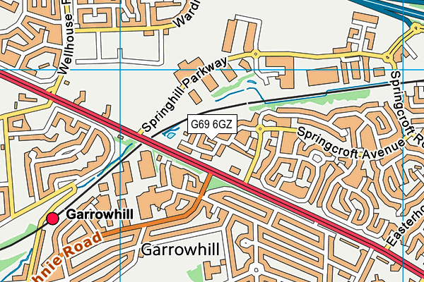 G69 6GZ map - OS VectorMap District (Ordnance Survey)