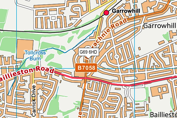 G69 6HD map - OS VectorMap District (Ordnance Survey)