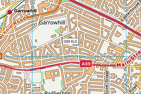 G69 6LD map - OS VectorMap District (Ordnance Survey)