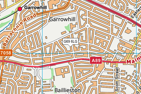 G69 6LG map - OS VectorMap District (Ordnance Survey)