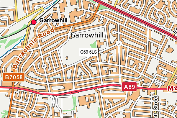 G69 6LS map - OS VectorMap District (Ordnance Survey)