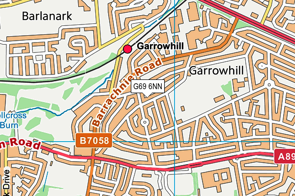 G69 6NN map - OS VectorMap District (Ordnance Survey)
