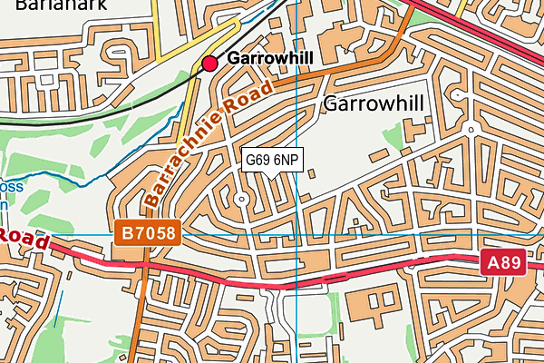 G69 6NP map - OS VectorMap District (Ordnance Survey)