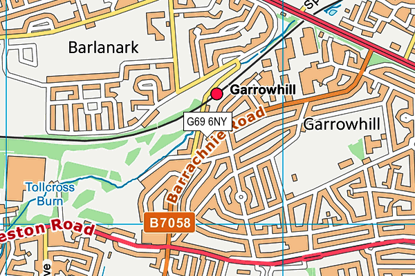 G69 6NY map - OS VectorMap District (Ordnance Survey)