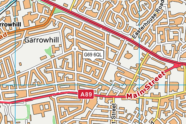 G69 6QL map - OS VectorMap District (Ordnance Survey)