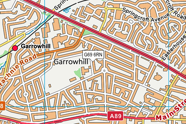 G69 6RN map - OS VectorMap District (Ordnance Survey)