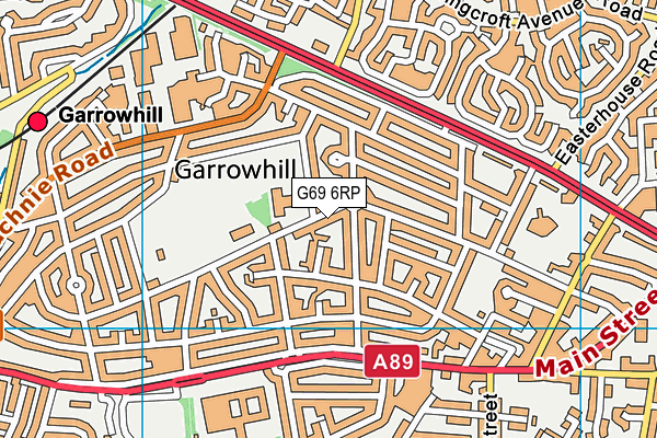 G69 6RP map - OS VectorMap District (Ordnance Survey)