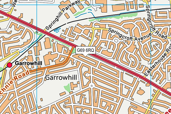 G69 6RQ map - OS VectorMap District (Ordnance Survey)