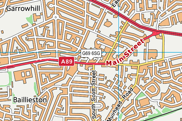 G69 6SG map - OS VectorMap District (Ordnance Survey)