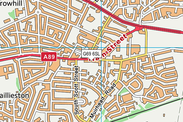 G69 6SL map - OS VectorMap District (Ordnance Survey)