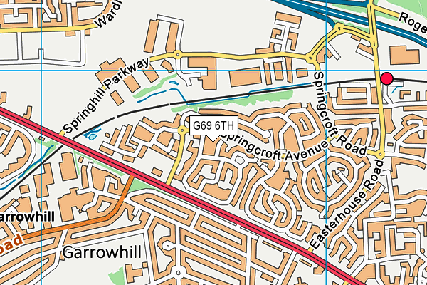 G69 6TH map - OS VectorMap District (Ordnance Survey)