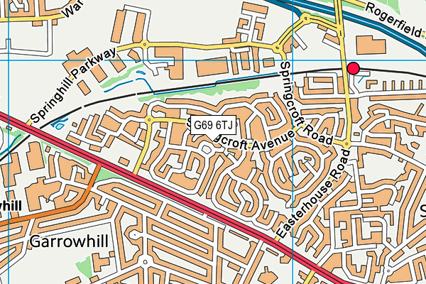 G69 6TJ map - OS VectorMap District (Ordnance Survey)