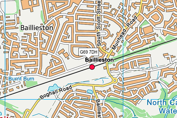 G69 7DH map - OS VectorMap District (Ordnance Survey)