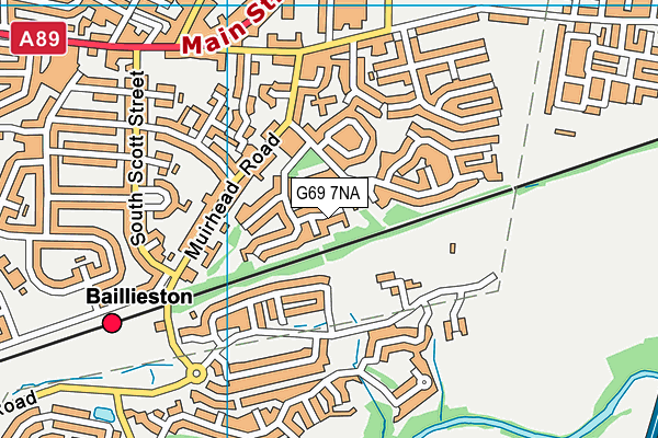 G69 7NA map - OS VectorMap District (Ordnance Survey)