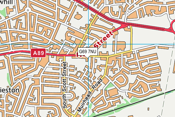 G69 7NU map - OS VectorMap District (Ordnance Survey)