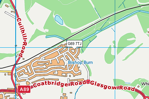 G69 7TJ map - OS VectorMap District (Ordnance Survey)