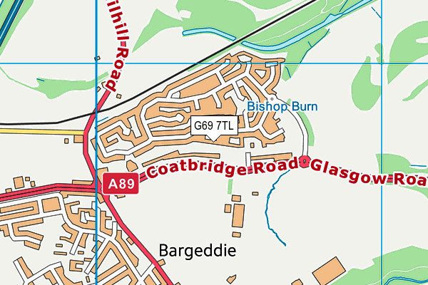 G69 7TL map - OS VectorMap District (Ordnance Survey)