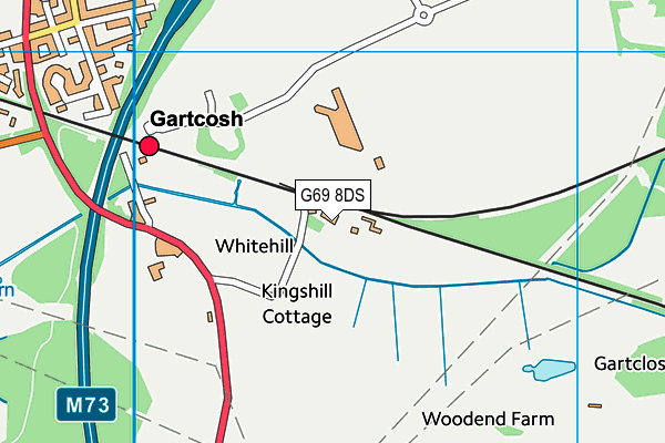 G69 8DS map - OS VectorMap District (Ordnance Survey)