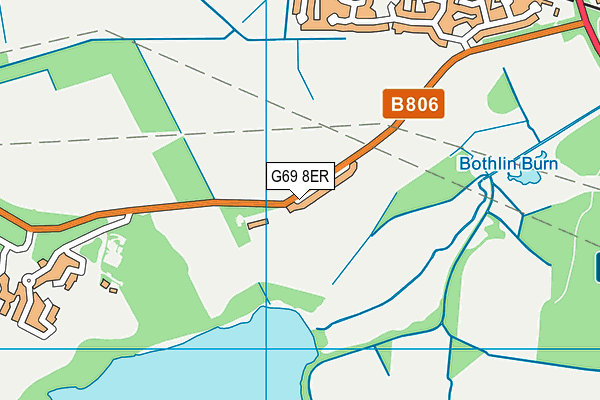 G69 8ER map - OS VectorMap District (Ordnance Survey)