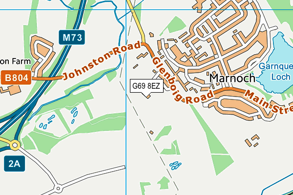 G69 8EZ map - OS VectorMap District (Ordnance Survey)